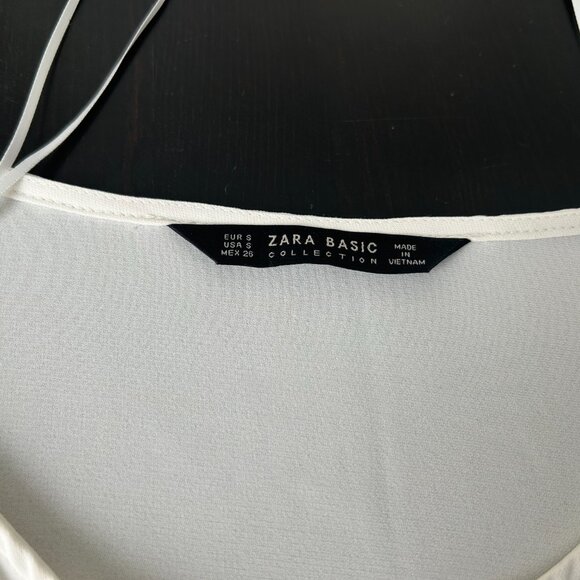 Zara Basic White Blouse - Picture 2 of 2